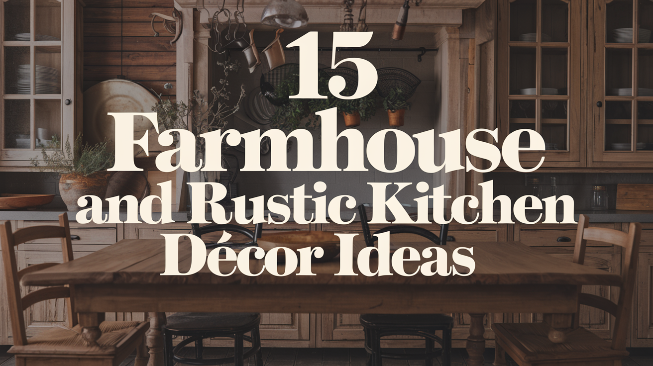 15 Farmhouse and Rustic Kitchen Décor Ideas