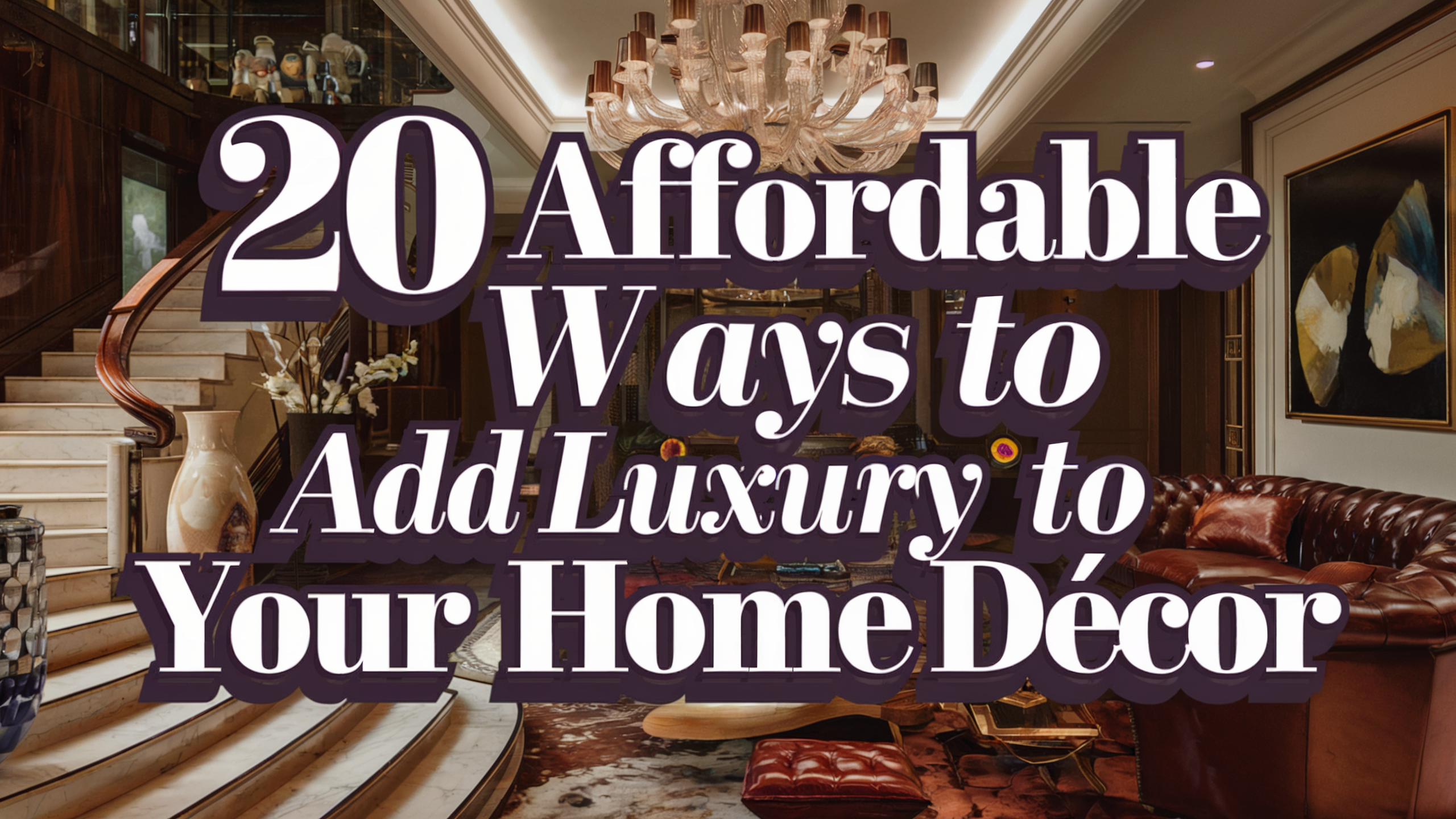 20 Affordable Ways to Add Luxury to Your Home Décor