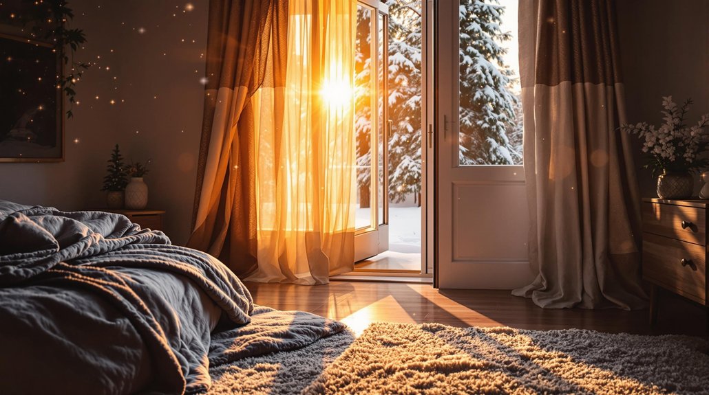 bedroom door winter tips