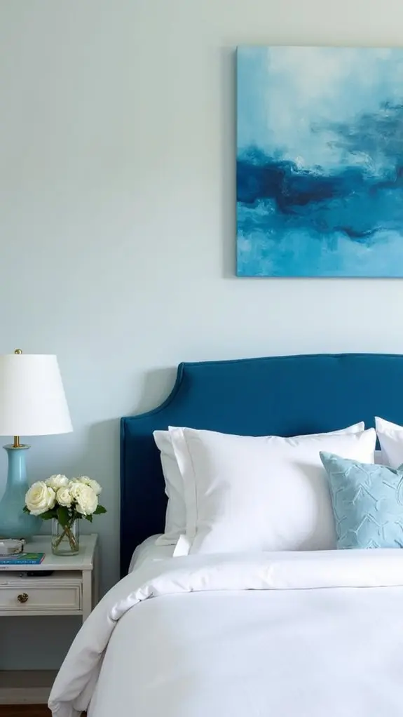 adorn space with blue