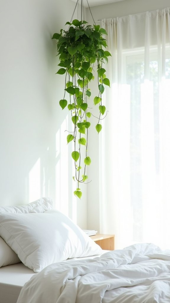 ceiling plant decoration idea