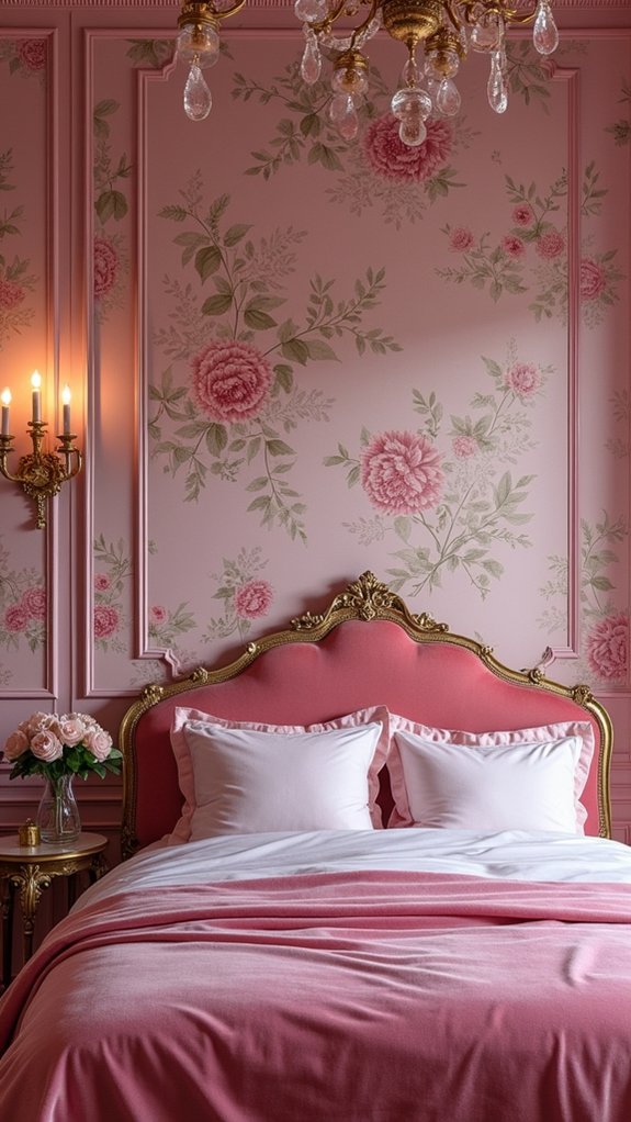 charming pink flower design