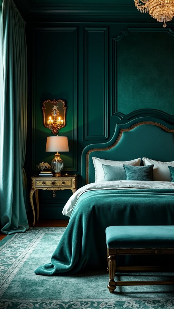 elegant deep teal luxury
