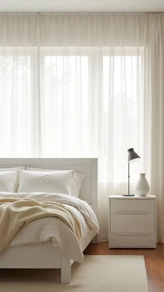 elegant white bedroom decor