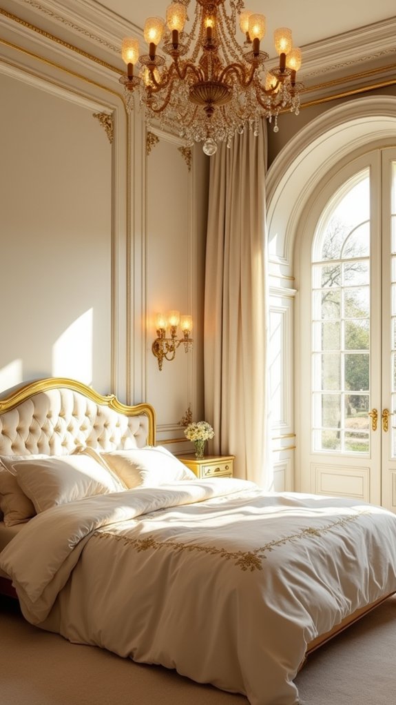 emphasize architecture with gold