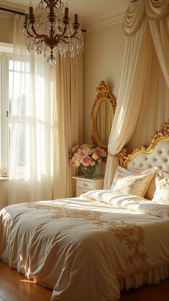 gold embroidered vintage designs