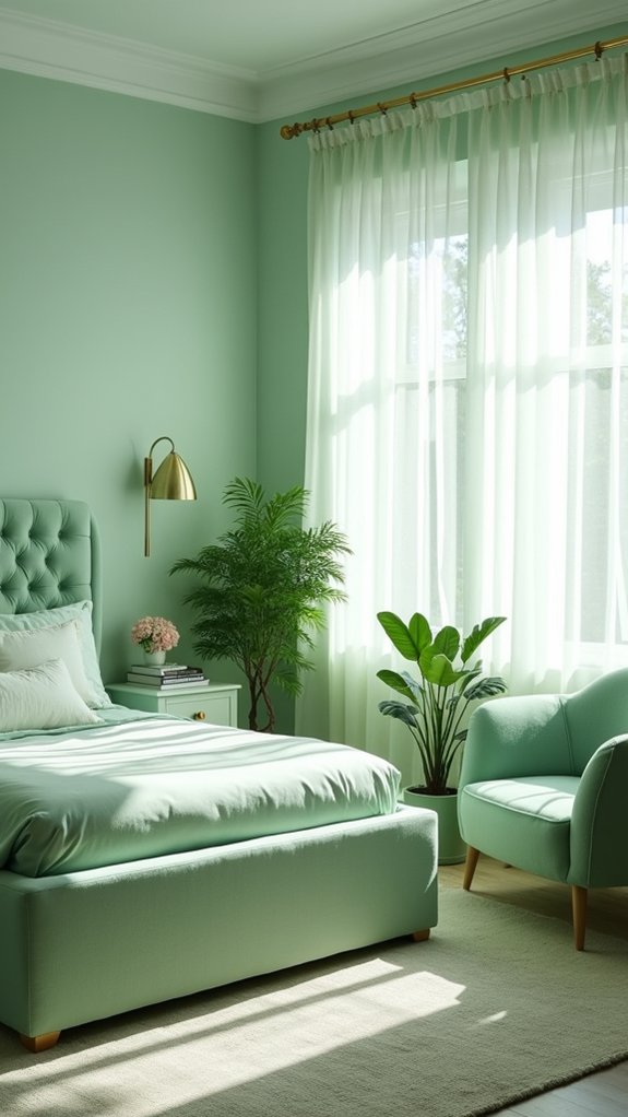 stylish seafoam green decor