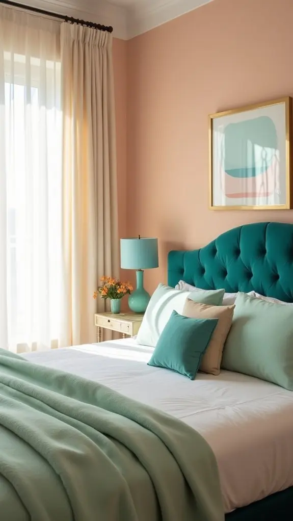 teal and pastel harmony